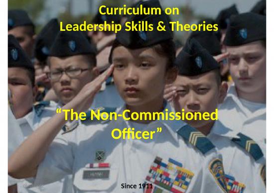 picture Presentation On Leadership Styles 73357 | 2 Presentation B The Nco Updated