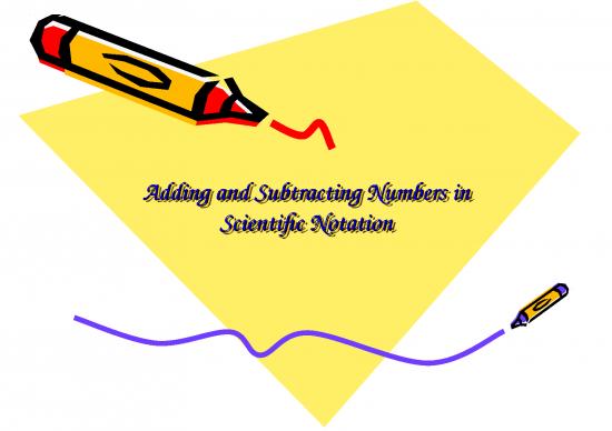 picture Subtraction Ppt 72765 | Add Subtract Scientific Notation
