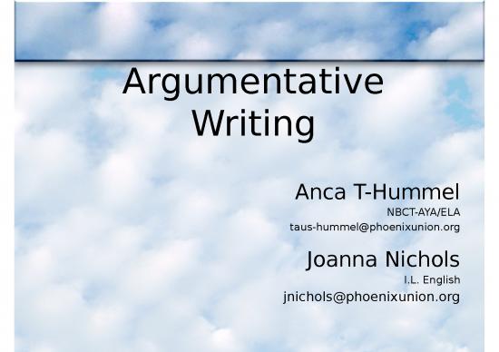 picture Writing Ppt 74233 | Argument Essay Powerpoint