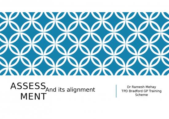picture Online Learning Ppt 73924 | Assessment And Its Alignment (with Slide Notes)