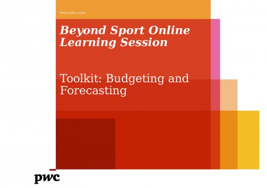 picture Financial Presentation Template 71988 | Beyond Sport Budgeting And Forecasting Toolkit