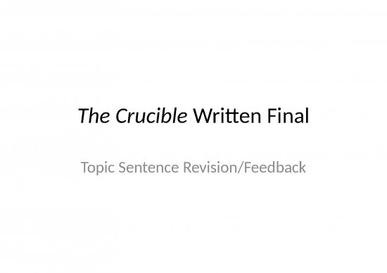 picture_Topic Sentence Ppt 72976 | Crucible Final Topic Sentences