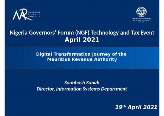 picture Technology Powerpoint Template Free Download 72544 | Digital Transformation Journey Of The Mauritius Revenue Authority
