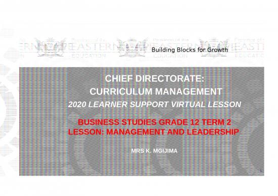 picture Business Ppt Templates 74080 | E Business Studies Grade 12 Term 2 Management And Leadership