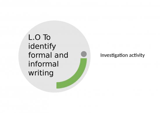 picture Sound Ppt 73183 | Formal And Informal Speech Identifying Formal Speech Lesson 1