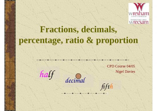 picture1_Powerpoint For Teachers 72444 | Fractions Decimals Percentages Ratios Proportion