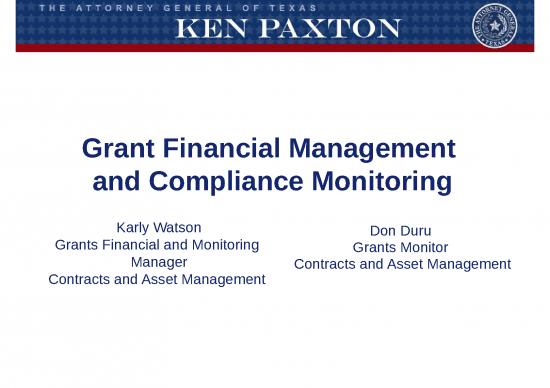 picture Financial Presentation Template 72032 | Grant Financial Management Compliance Monitoring