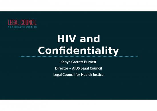 picture_Company Presentation Templates 73861 | Hiv And Confidentiality Presentation   Kenya Burnett