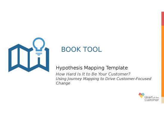 picture Journey Ppt 72532 | Hypothesis Mapping Template