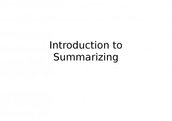 picture_Information Ppt 73227 | Introduction To Summarizing