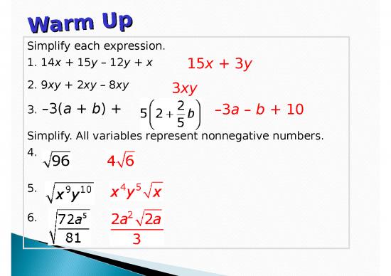picture1_Le 4    Adding And Subtracting Radical Expressions
