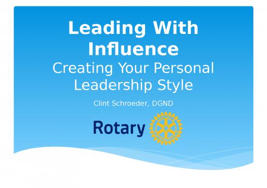 picture Leadership Ppt 73432 | Leadership Presentation   Rotary 2014 Spring