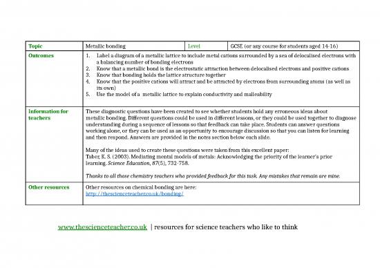 picture_Chemical Bonding Ppt 72198 | Metallic Bonding Diagnosisv2