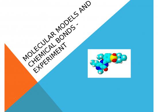 picture_Chemical Bonding Ppt 72130 | Molecular Models And Chemical Bonds   Experiment