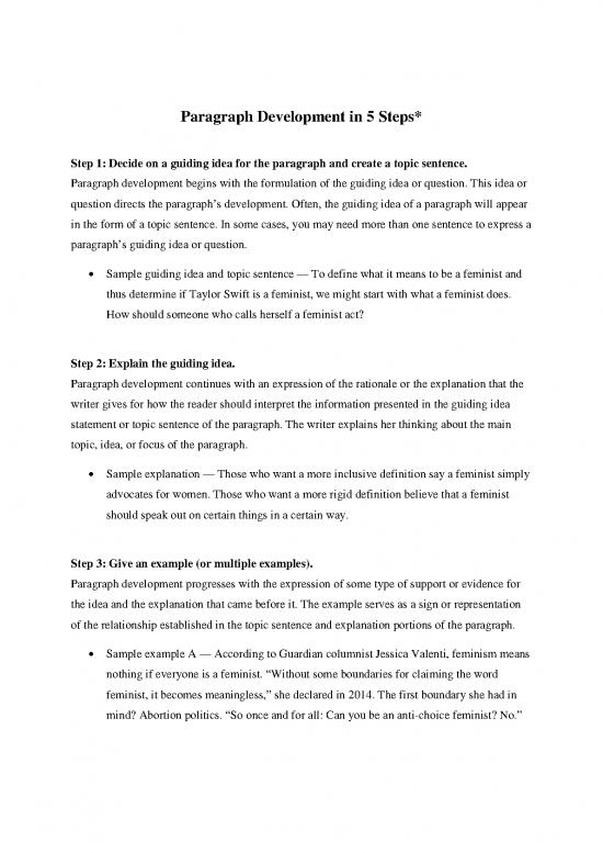 picture_Act Therapy Pdf 74049 | Paragraph Development In Five Steps