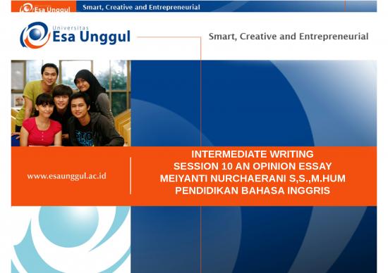 picture Powerpoint For Students 72410 | Ppt Ueu Intermediate Writing Pertemuan 10
