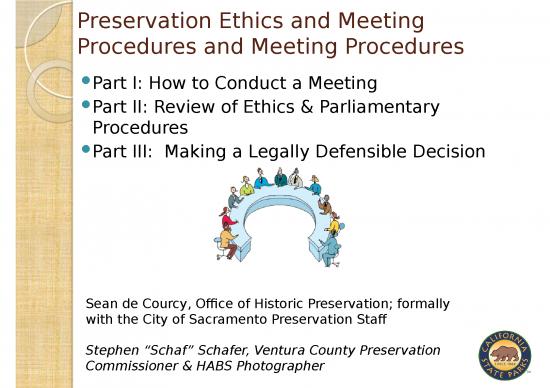 picture Information Ppt 73205 | Preservation Ethics And Meeting Procedures Final