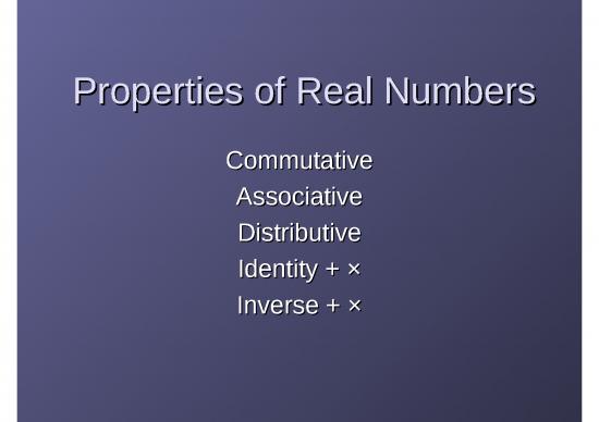 picture_Properties Of Real Numbers
