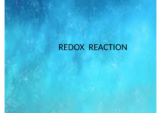 picture Redox Reaction Ppt 72354 | Redox Reactopn