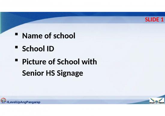 picture Powerpoint For Schools 71866 | Senior Hs Status Report  School Level