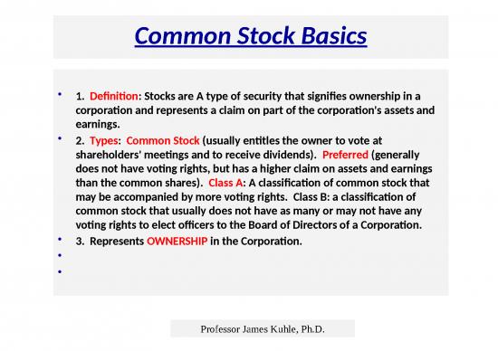 picture1_Corporate Powerpoint Templates 74041 | T4 Common Stock Basics
