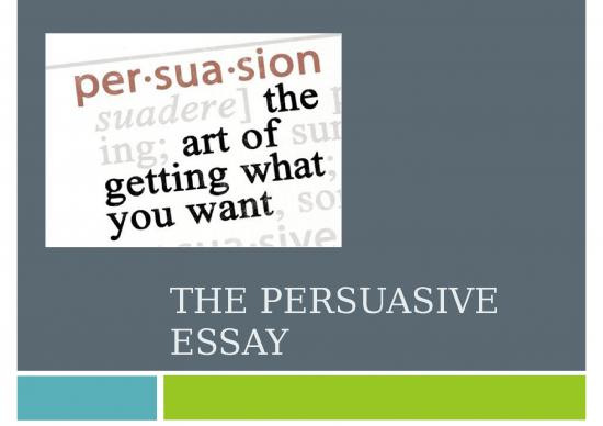 picture Sound Ppt 73176 | The Persuasive Essay Intro