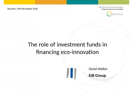 picture_Financial Presentation Template 73507 | The Role Of Investment Funds In Financing Eco Innovation