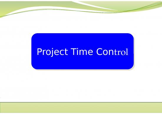 picture Analysis Ppt 71594 | Topic 8a Project Time Control 0