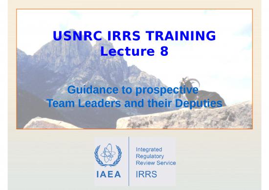 picture Online Learning Ppt 73562 | Usnrc Lecture 08   Guidance To Prospective Tls And Dtls