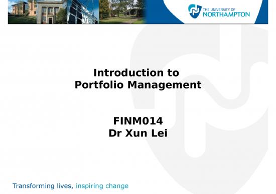 picture Ppt Stock 73646 | Week 3 Introduction To Portfolio Management2 1