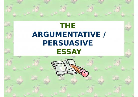 picture_Argument Essay Ppt 73347 | Writing Argumentative Persuasive Lesson Plan Presentation