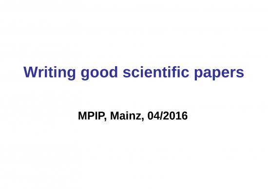 picture Writing Ppt 73921 | Writing Good Scientific Papers V2