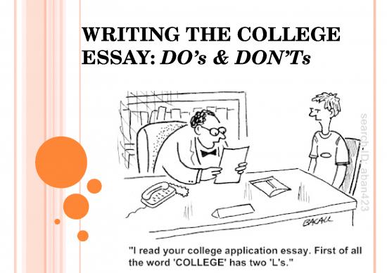 picture1_Powerpoint For Students 74232 | Writing The College Essay   Do S And Don Ts