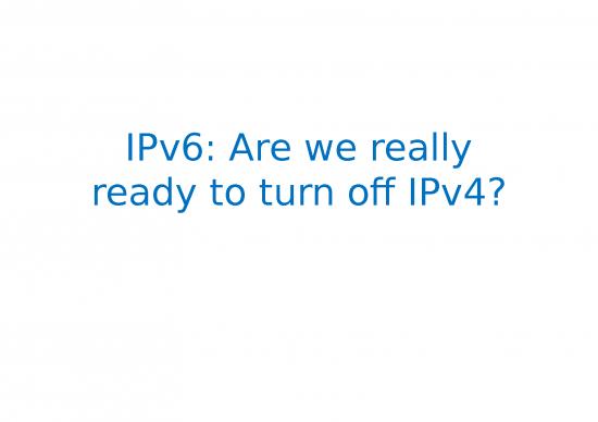 picture Ipv6 Ppt 76784 | 2017 10 12 Ipv6 Only