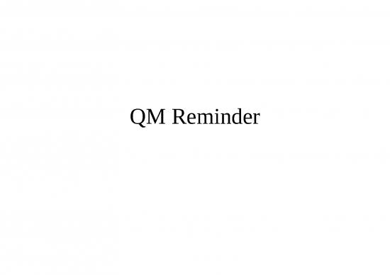picture_Postulates Of Quantum Mechanics Slideshare 76747 | 2 Qm Reminders