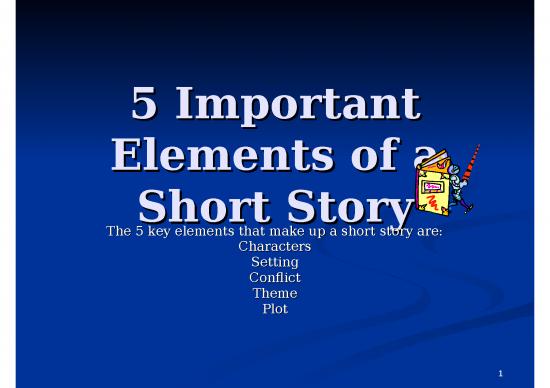 picture1_Ppt Physical Therapy 74507 | 5 Elements Of A Short Story