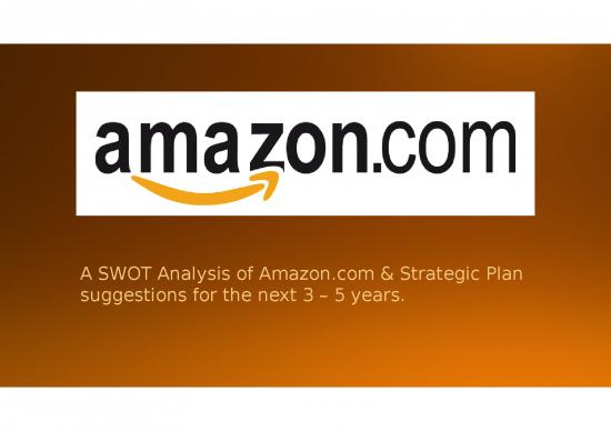 picture_Swot Ppt 75651 | Amazon Strategic Planning