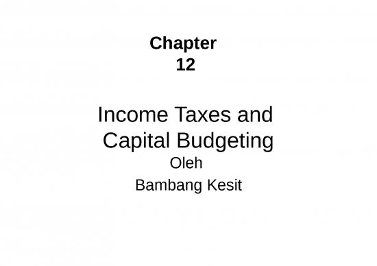 picture Financial Presentation Template 75022 | B12 Income Taxes And Capital Budgeting
