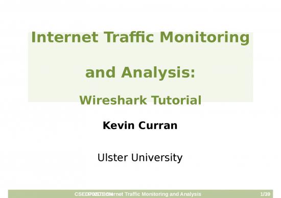 picture Analysis Ppt 76782 | Chapter1  Wireshark Tutorial