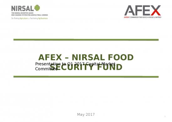 picture Agriculture Ppt 76721 | Cmc Afex Nirsal May 2017
