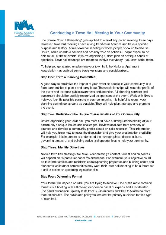 picture1_Therapeutic Community Pdf 74309 | Conducting Town Hall Meeting