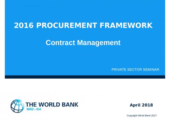 picture Ppt Evaluation 75343 | Contract Management Private Sector Seminar April 2018