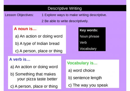 picture_Information Ppt 74632 | Descriptive Writing
