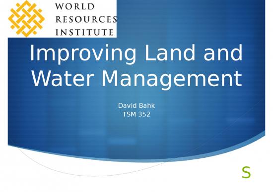picture Agriculture Ppt 76428 | Improving Land And Water Management