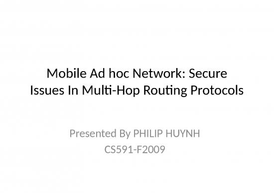 picture Network Ppt 76314 | Manet Secure Issues In Mh Routing Protocols