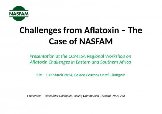 picture Crop Diversification Ppt 76623 | Nasfam Afla Presentation  Regional Comesa Workshop 2014 Nasfam