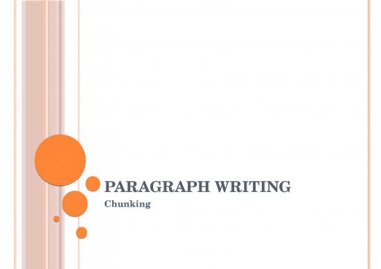 picture Topic Sentence Ppt 74277 | Paragraph Writing Chunking