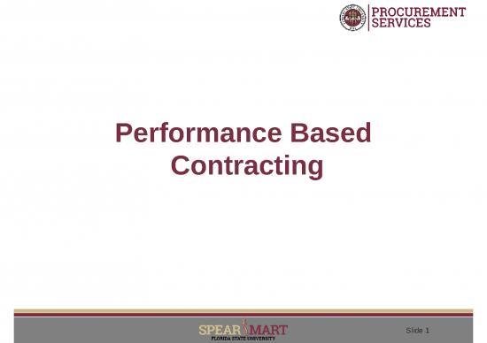 picture Slideshare Management 75340 | Performance Based Contracting