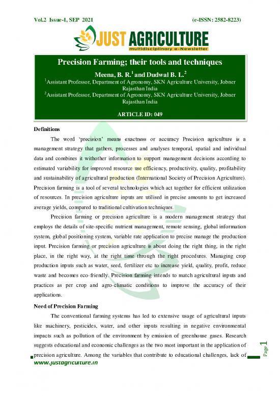 picture_Site Management Pdf 76497 | Precision Farming Their Tools And Techniques