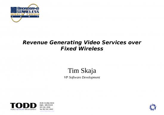picture_Audio For Powerpoint Free Download 74709 | Revenue Generating Video Services Over Fixed Wirelles